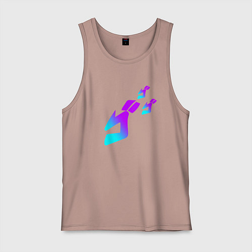 Мужская майка НЕОН СИМВОЛ JOJOS BIZARRE ADVENTURE / Пыльно-розовый – фото 1