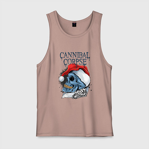 Мужская майка Cannibal Corpse Happy New Year / Пыльно-розовый – фото 1