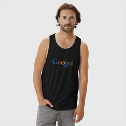 Майка мужская хлопок Гоголь Googol, цвет: черный — фото 2