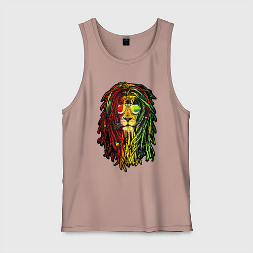 Мужская майка Jam lioN / Пыльно-розовый – фото 1