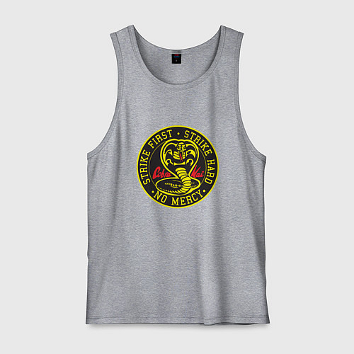 Мужская майка Кобра Кай Большое Лого / Меланж – фото 1