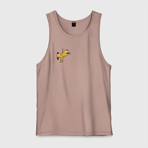 Мужская майка Кот из Котопса / Пыльно-розовый – фото 1