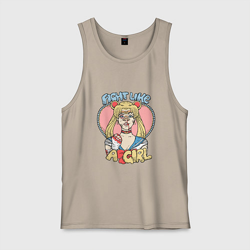 Мужская майка Sailor Moon файт 001 / Миндальный – фото 1