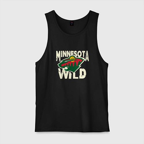 Мужская майка Миннесота Уайлд, Minnesota Wild / Черный – фото 1