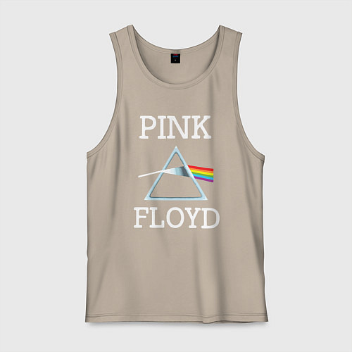 Мужская майка PINK FLOYD - ПИНК ФЛОЙД ЛОГОТИП / Миндальный – фото 1