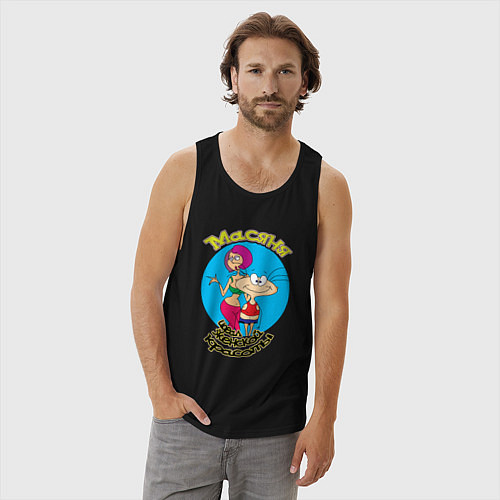 Мужская майка Идеал красоты Масяня / Черный – фото 3