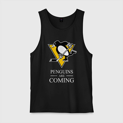 Мужская майка Penguins are coming, Pittsburgh Penguins, Питтсбур / Черный – фото 1