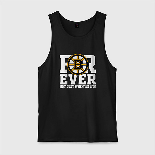 Мужская майка FOREVER NOT JUST WHEN WE WIN, Boston Bruins, Босто / Черный – фото 1