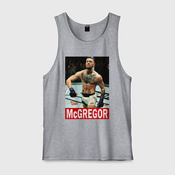 Майка мужская хлопок Конор МакГрегор McGregor, цвет: меланж