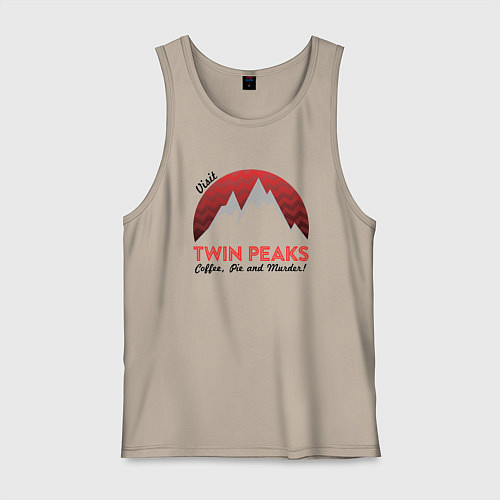 Мужская майка Твин Пикс 2022 ltd / Миндальный – фото 1