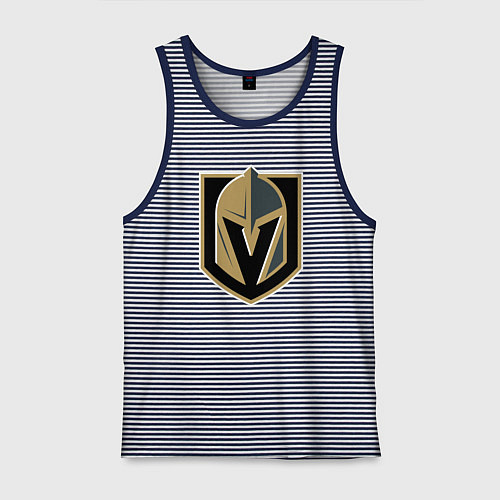 Мужская майка Vegas Golden Knights , Вегас Голден Найтс / Синяя тельняшка – фото 1