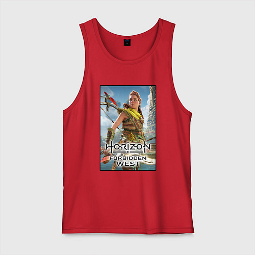 Мужская майка Horizon Запретный Запад / Красный – фото 1