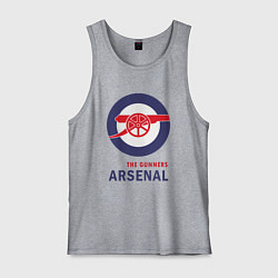 Майка мужская хлопок Arsenal The Gunners, цвет: меланж