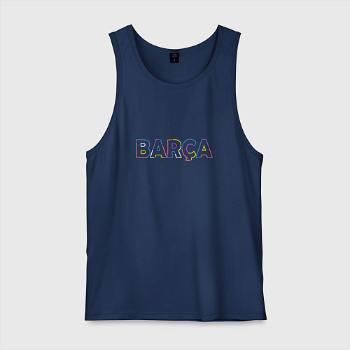 Мужская майка FC Barcelona - Multicolor 2022 Barca / Тёмно-синий – фото 1
