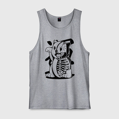 Мужская майка Вот такая кошечка! / Меланж – фото 1