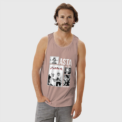 Мужская майка Asta art / Пыльно-розовый – фото 3