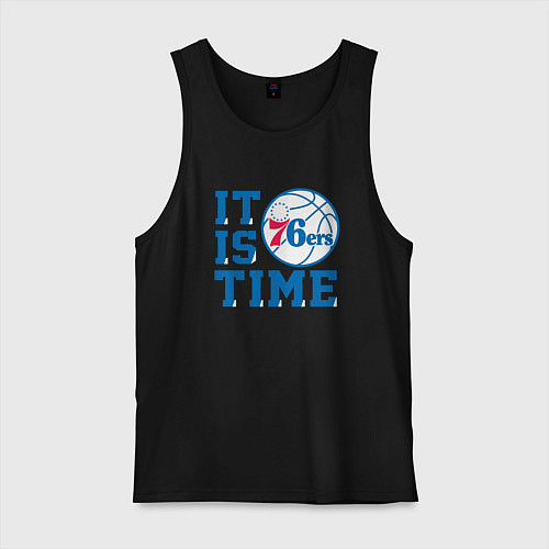 Мужская майка It Is Philadelphia 76ers Time Филадельфия Севенти / Черный – фото 1