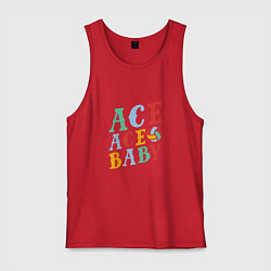 Майка мужская хлопок Ace Ace Baby, цвет: красный