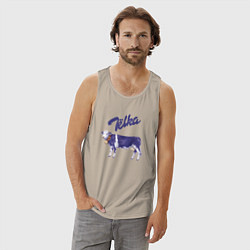 Майка мужская хлопок Milka Тёлка, цвет: миндальный — фото 2