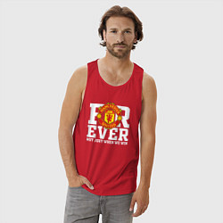 Майка мужская хлопок Manchester United FOREVER NOT JUST WHEN WE WIN, цвет: красный — фото 2
