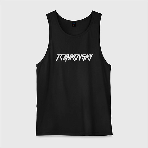 Мужская майка Чайковский Белый / Черный – фото 1