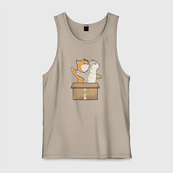 Майка мужская хлопок Catanic, цвет: миндальный