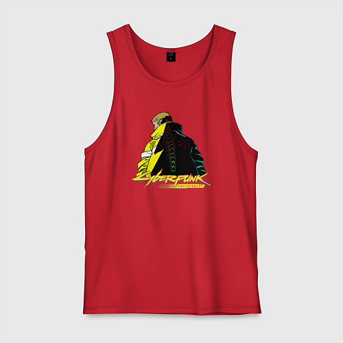 Мужская майка Cyberpunk Edgerunners / Красный – фото 1
