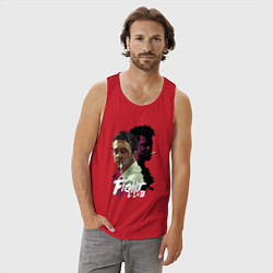 Майка мужская хлопок Brad Club, цвет: красный — фото 2