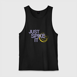 Майка мужская хлопок Just Spike It, цвет: черный