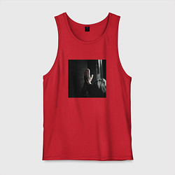 Майка мужская хлопок ДЖИЗУС АЛЬБОМ БЕЗ НАЗВАНИЯ, цвет: красный