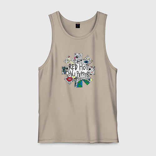 Мужская майка RHCP - Really High & Crazy People / Миндальный – фото 1