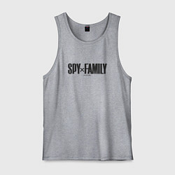 Майка мужская хлопок Spy x Family Logo, цвет: меланж