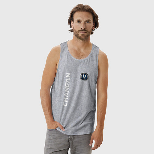 Мужская майка ЧАНГАН CHANGAN AUTO / Меланж – фото 3