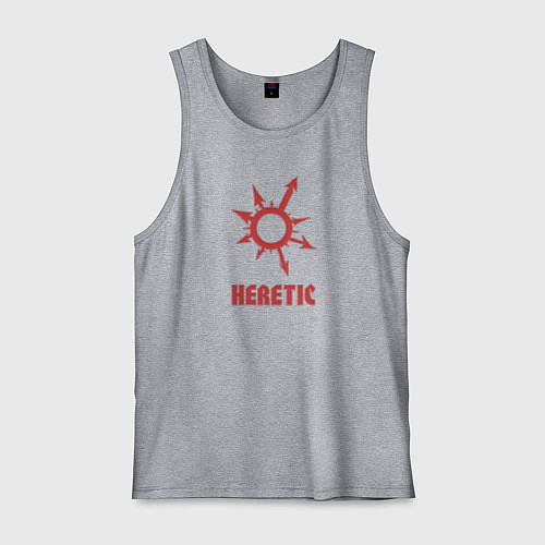 Мужская майка Знак еретика и отступника / Меланж – фото 1