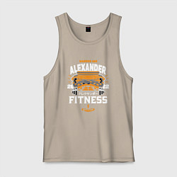 Майка мужская хлопок АЛЕКСАНДР ЖЕЛЕЗНЫЙ КУЛАК ELDEN RING, цвет: миндальный