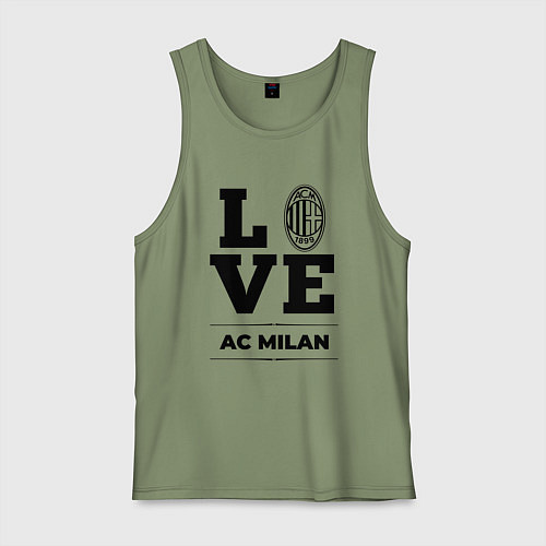 Мужская майка AC Milan Love Классика / Авокадо – фото 1
