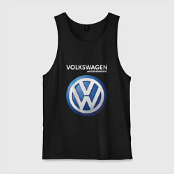 Майка мужская хлопок VOLKSWAGEN Autosport, цвет: черный