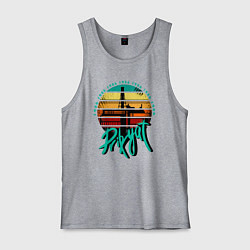 Майка мужская хлопок Припять 1986, цвет: меланж