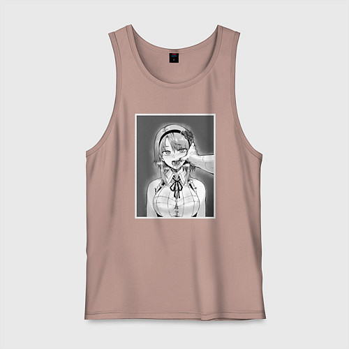 Мужская майка Ахегао ahegao / Пыльно-розовый – фото 1