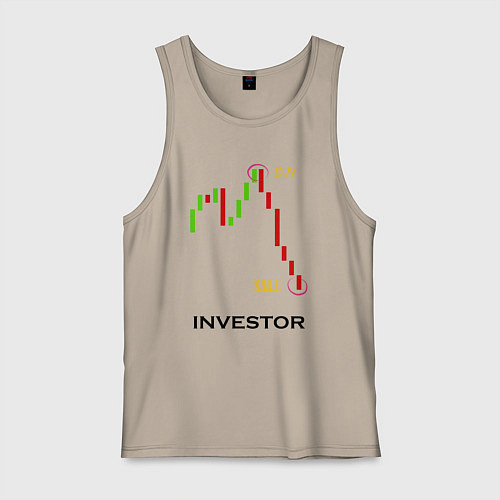 Мужская майка Investor / Миндальный – фото 1