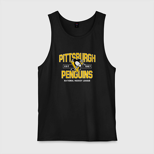 Мужская майка Pittsburgh Penguins Питтсбург Пингвинз / Черный – фото 1