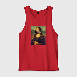 Майка мужская хлопок Мона Милос, цвет: красный