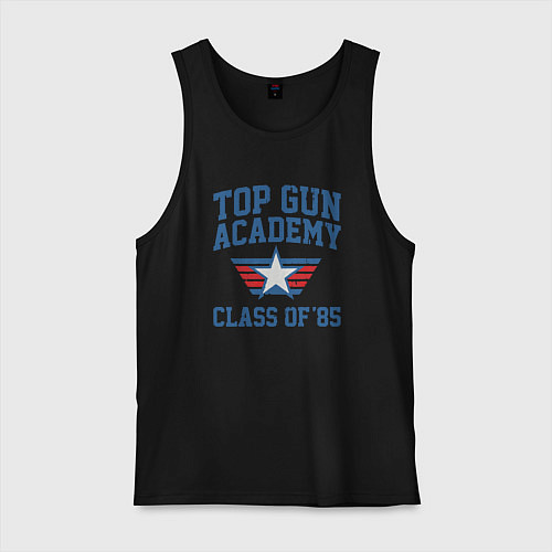 Мужская майка TOP GUN Academy Class of 85 / Черный – фото 1