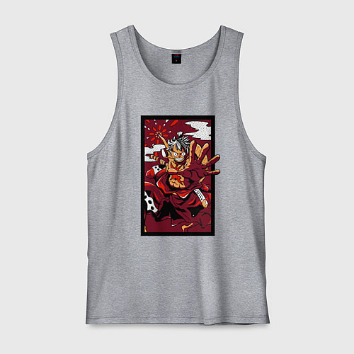 Мужская майка ЛУФФИ 5 ЙОНКО ONE PIECE / Меланж – фото 1