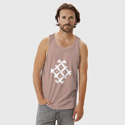 Майка мужская хлопок Руна держава RUNES, цвет: пыльно-розовый — фото 2