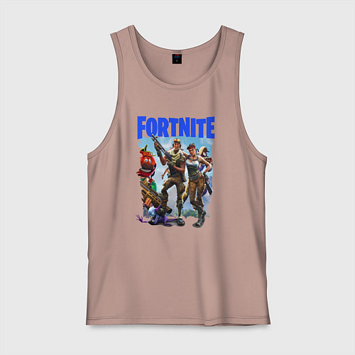 Мужская майка FORTNITE ПЕРСОНАЖИ ИГРЫ / Пыльно-розовый – фото 1