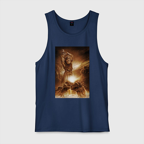 Мужская майка Сварог - Кузнец / Тёмно-синий – фото 1