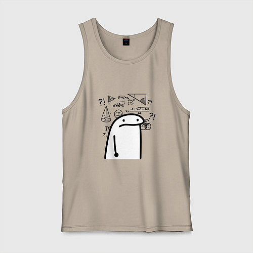 Мужская майка Понятно что ничего не понятно / Миндальный – фото 1