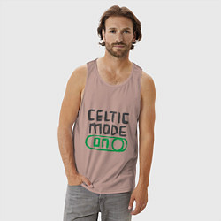 Майка мужская хлопок Celtic Mode On, цвет: пыльно-розовый — фото 2