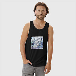 Майка мужская хлопок WHATS THE STORY MORNING GLORY с автографом, цвет: черный — фото 2